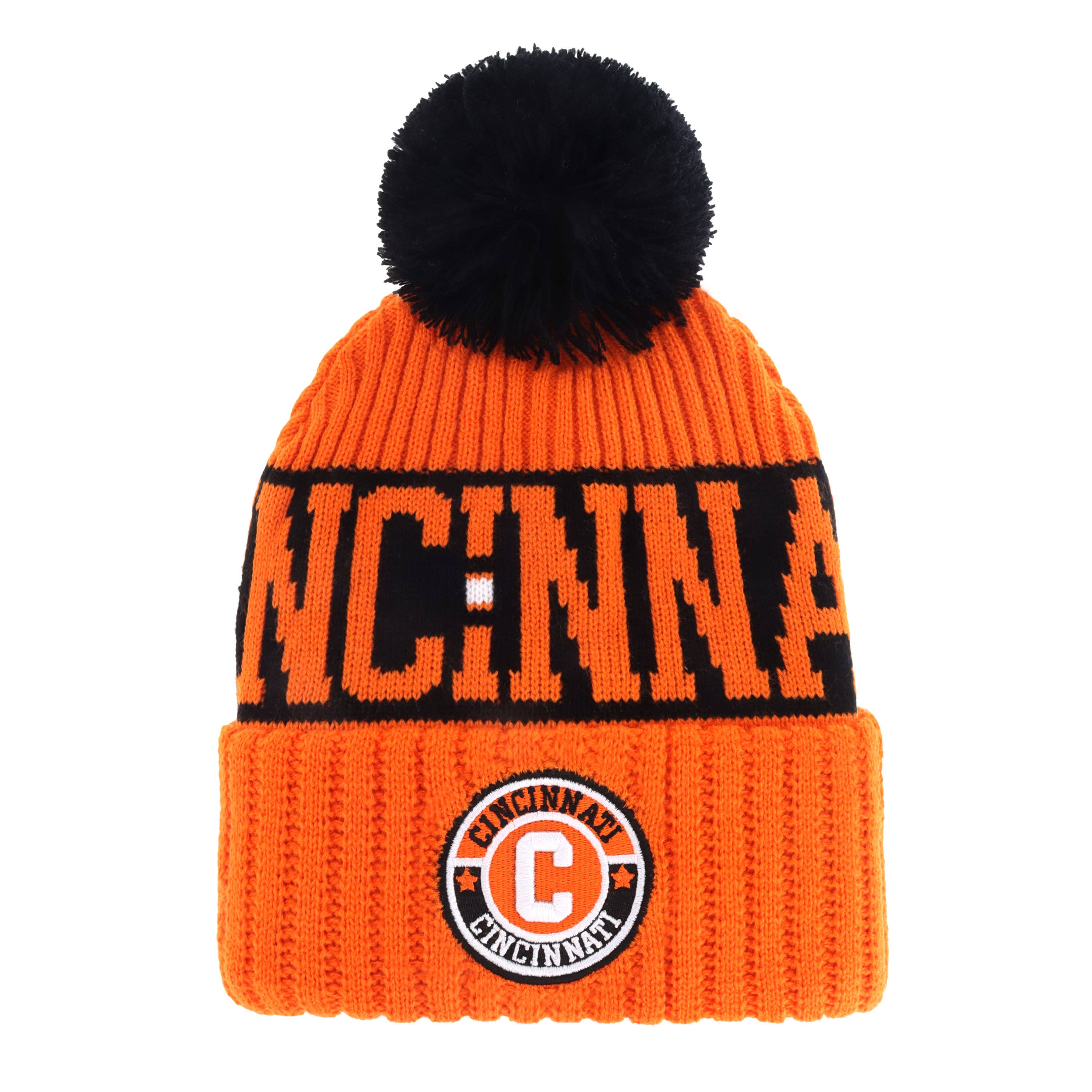 ChoKoLids – Engroshandel Beanie - Unisex – Strikkede vinterhuer med pompon og broderet fodboldhold-logo5