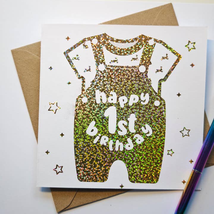 Eerste Verjaardag Baby Jongen of Meisje Kaart voor wholesale door Printarelle