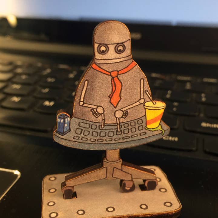 20 Leagues - Wholesale Decorative Figurine - Office Drone Action Figure - Coder Bot0