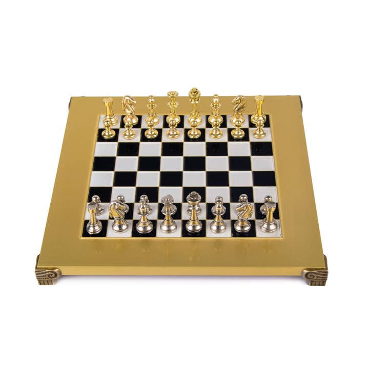 Cardshouse - Wholesale Board Game - Classic Metal Staunton Chess Set 28X28Cm With Chessboard2