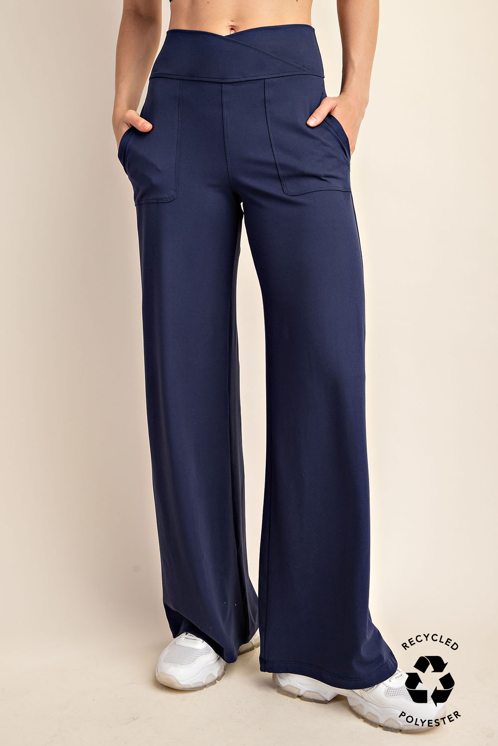 Rae Mode - Wholesale Pants - Women's - RECYCLED BUTTER V WAIST WIDE PANT44