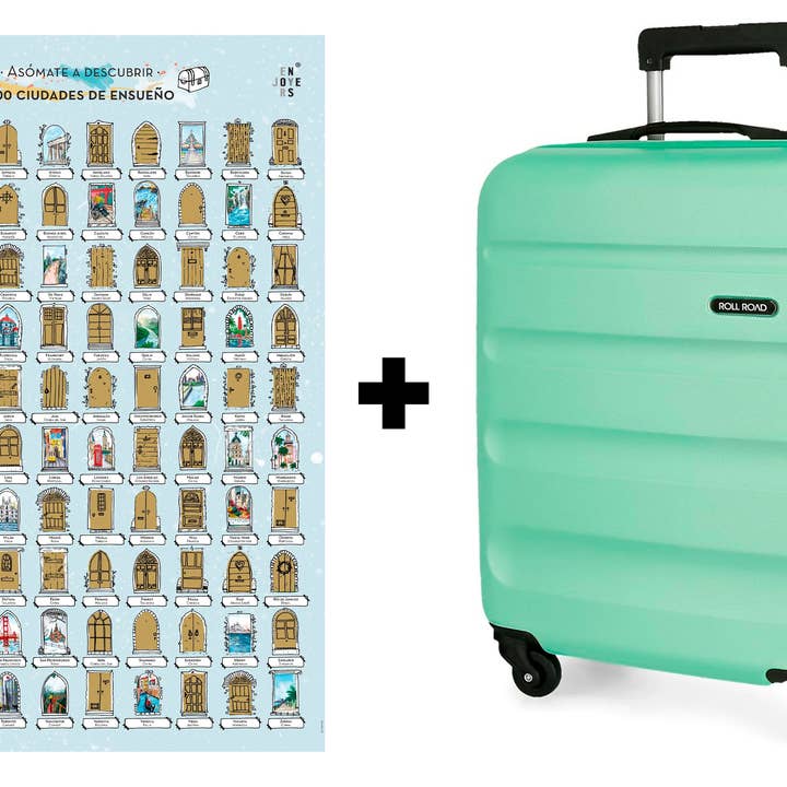 100 Dream Cities Sheet Pack Turquoise Cabin Suitcase for wholesale by ENJOYERS