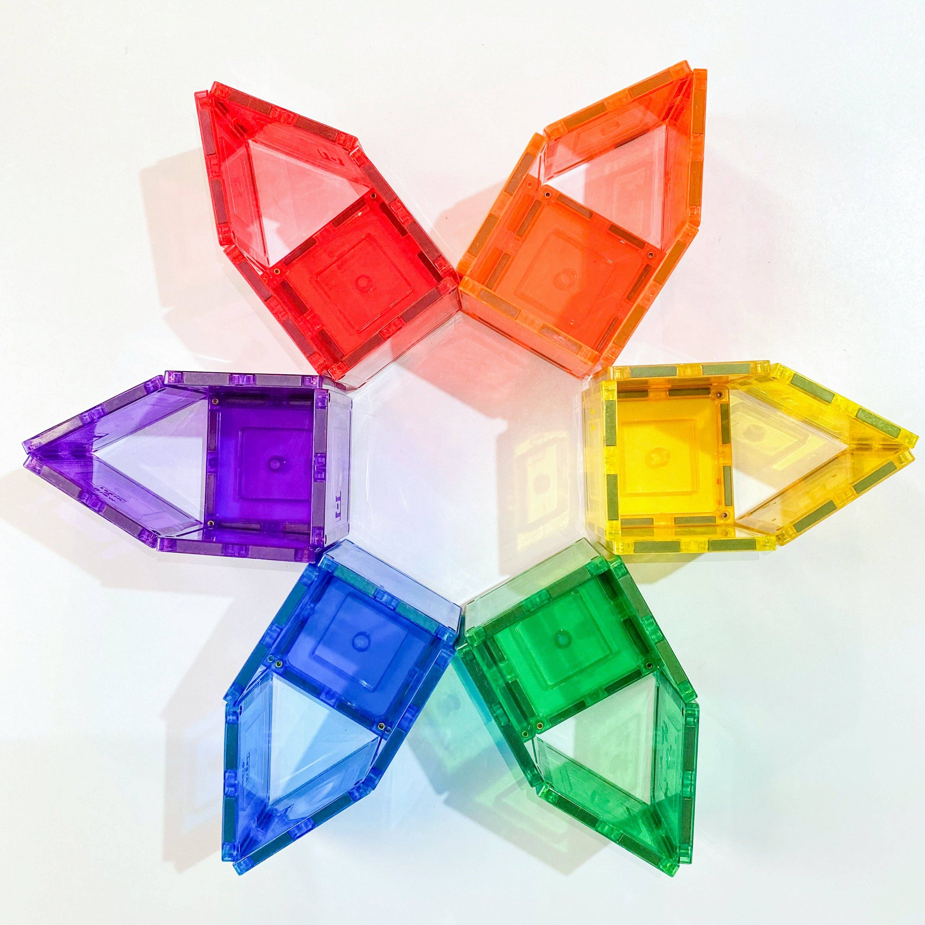 Learn and Grow Toys - Vente Jeu construction – enfant - Learn & Grow - Pack de 36 petites tuiles magnétiques carrées6