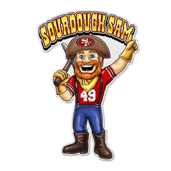 Rico Industries - Wholesale Flag - San Francisco 49ers Mascot Logo Shape Cut Pennant