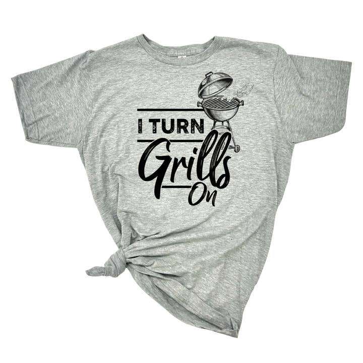 dkhandmade - Wholesale Screen Printed T-Shirt - Men's - I TURN GRILLS ON T-SHIRT