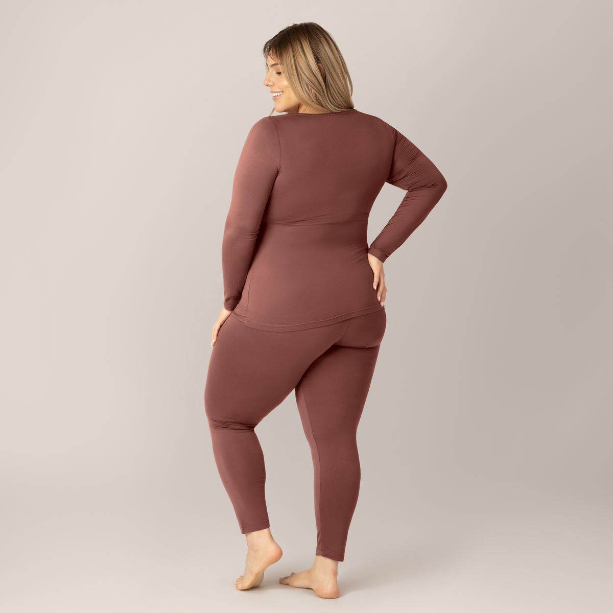 Kindred Bravely - Wholesale Sleepwear Set - Women's - Jane Long Sleeve Nursing Pajama Set - Top & Bottom8