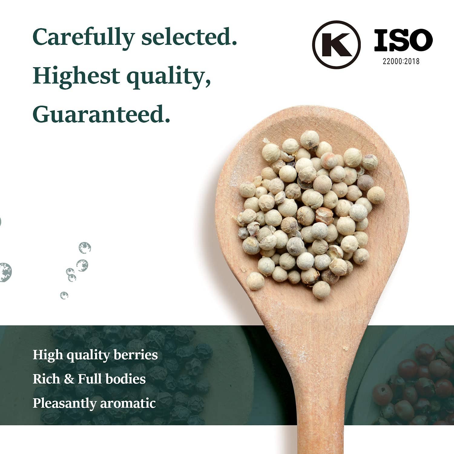 soeos – Pimenta por atacado – Soeos Whole White Peppercorns, 18 oz8