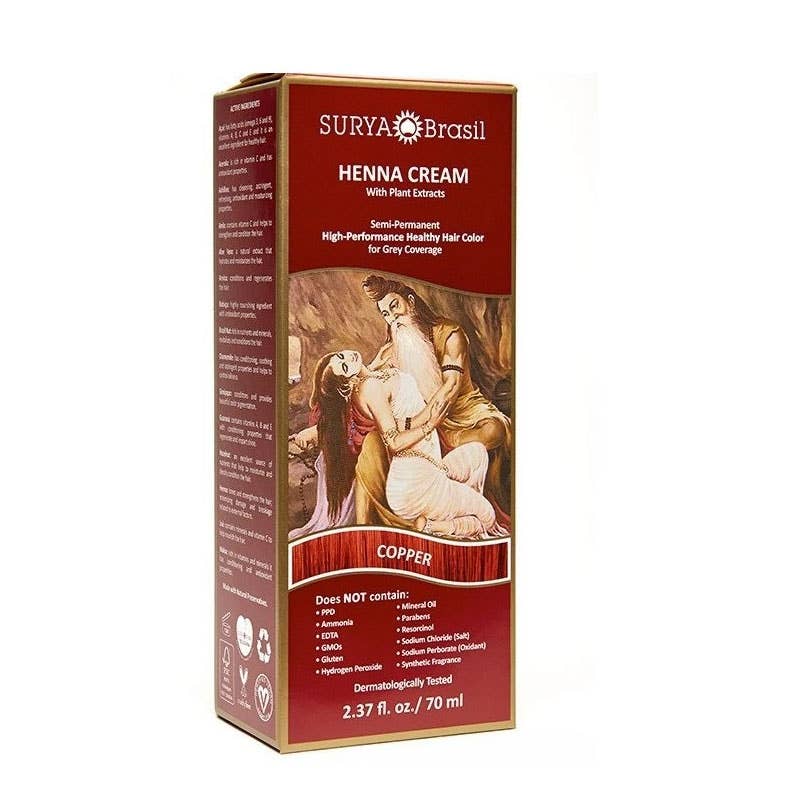 KT Supply - Wholesale Hair Dye - Surya Henna Cream Copper, 2.3 Oz.0