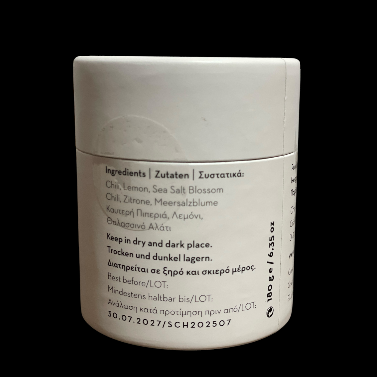 Charilaos Gounaras 8:26 Histories - Wholesale Salt - 8:26 Histories Sea Salt from Crete with Chilli and Lemon2