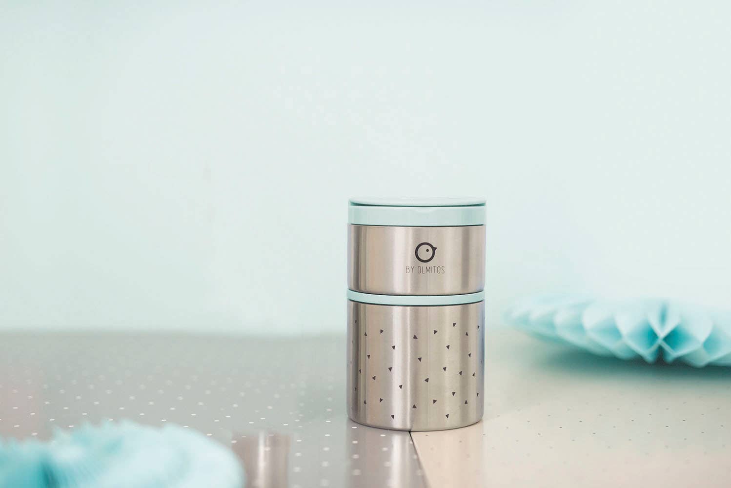 Rosa Thermo solids trianglar matbehållare för baby för wholesale på Faire6