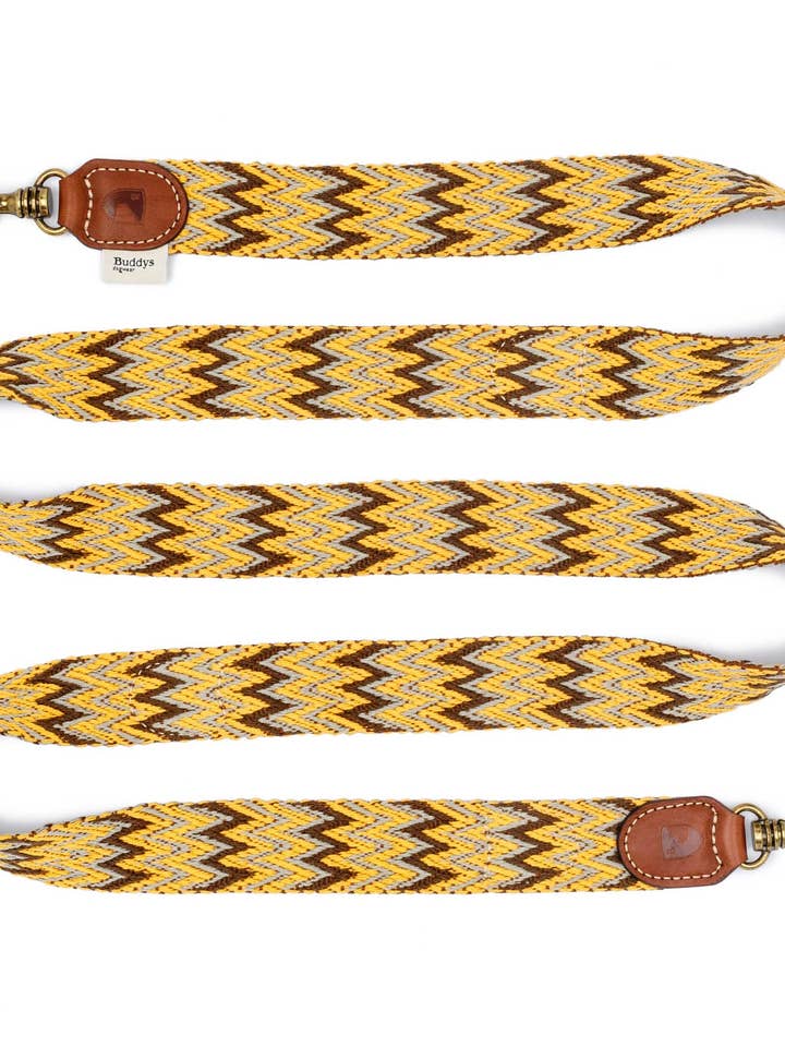Dog Adjustable Leash Peruvian Gold for wholesale by Buddys dogwear