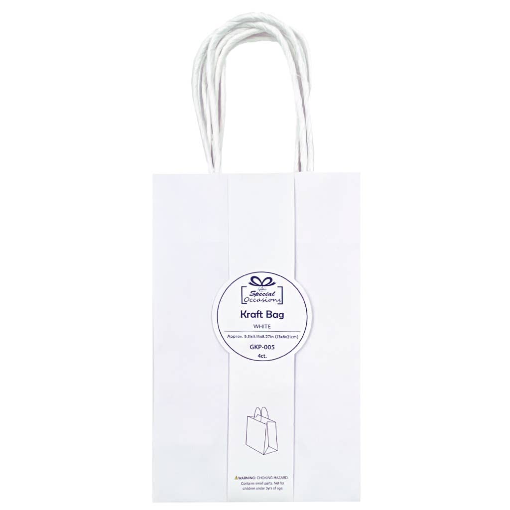 Angels Craft - Wholesale Gift Bag - Medium Kraft Bag, 3ct (Available in 5 color options)2