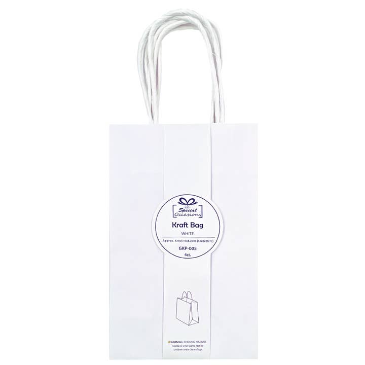 Angels Craft - Wholesale Gift Bag - Medium Kraft Bag, 3ct (Available in 5 color options)2