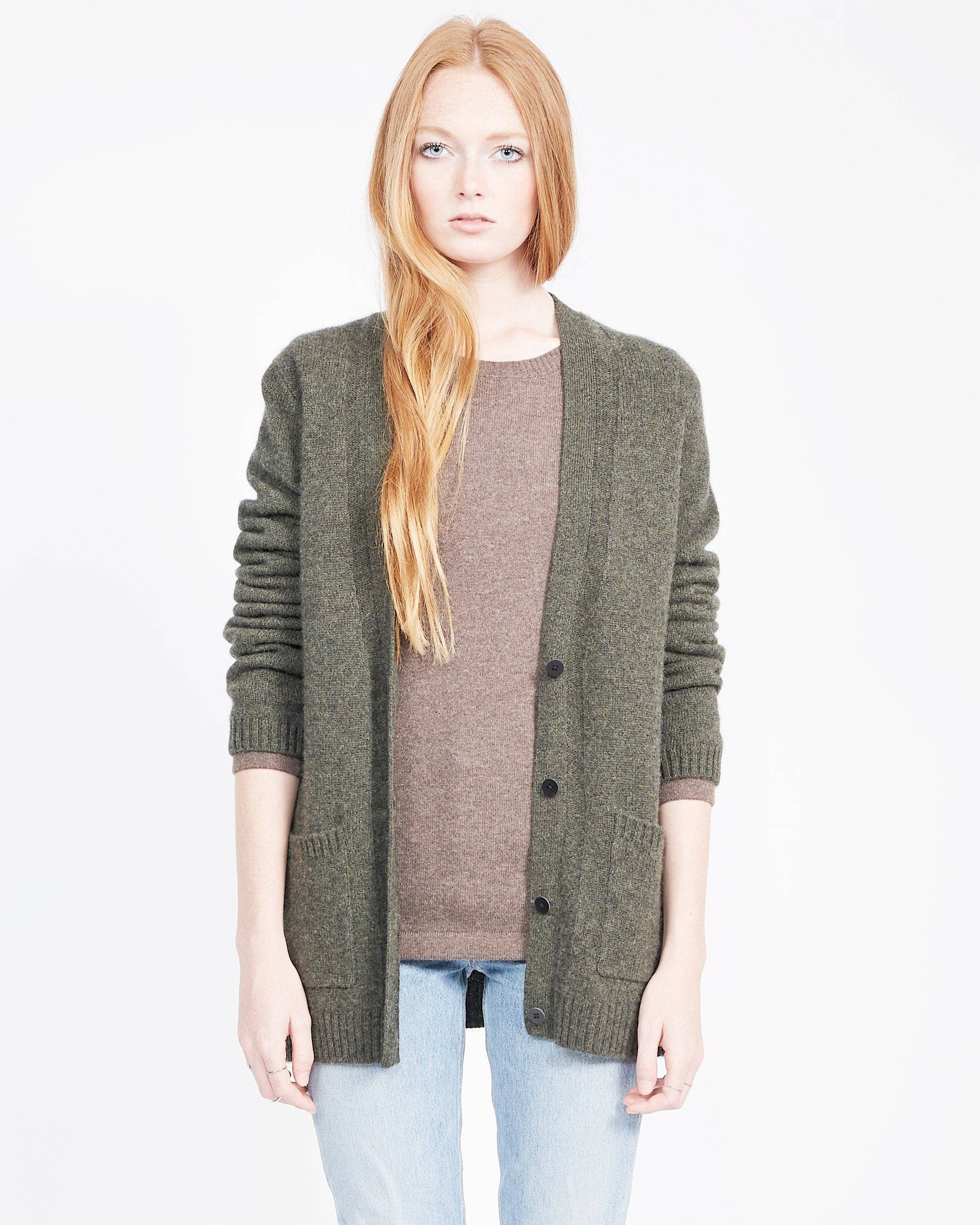 QUINN - Vente Cardigan – femme - Cardigan boyfriend en cachemire Yuna1