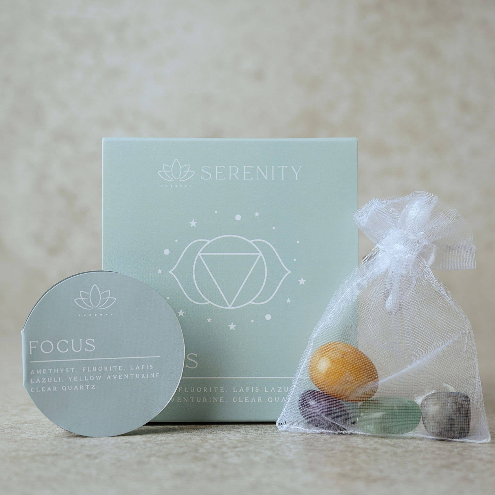 WIDDOP and Co. - Wholesale Ornament - **ASTD MULTI 24** Serenity Wellbeing Crystal Collection CDU5