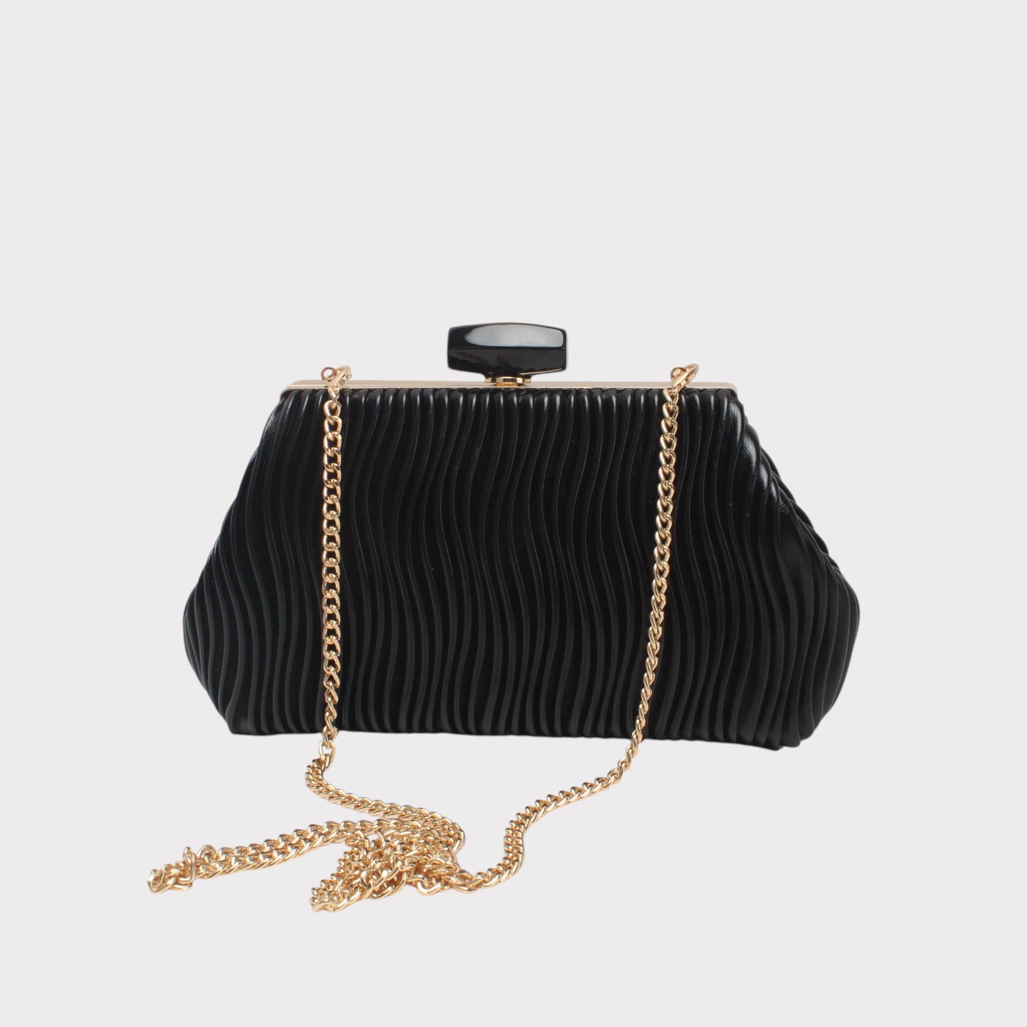 BESTINI – Großhandel Clutch – Damen – Abendtasche, Clutch, mit Schulterriemen und Clipverschluss2