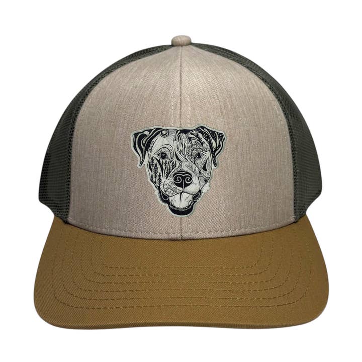 Pitbull Trucker hat pick your hat color for wholesale by Wild Slice Designs