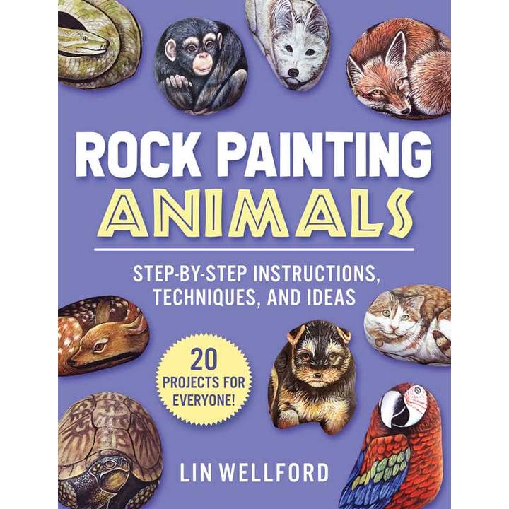 Rock Painting Animals by Lin Wellford for wholesale by Simon & Schuster
