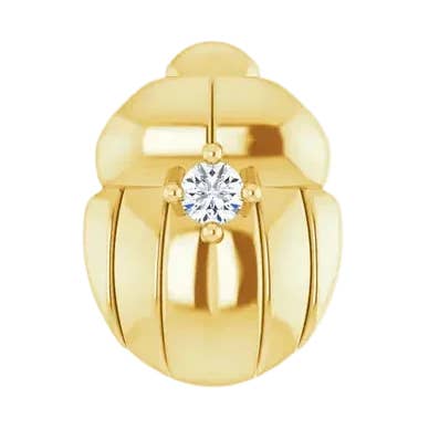 Besouro com Pedra Preciosa – Extremidade Sem Rosca em Ouro 14K/18K por atacado de Piercing-zone
