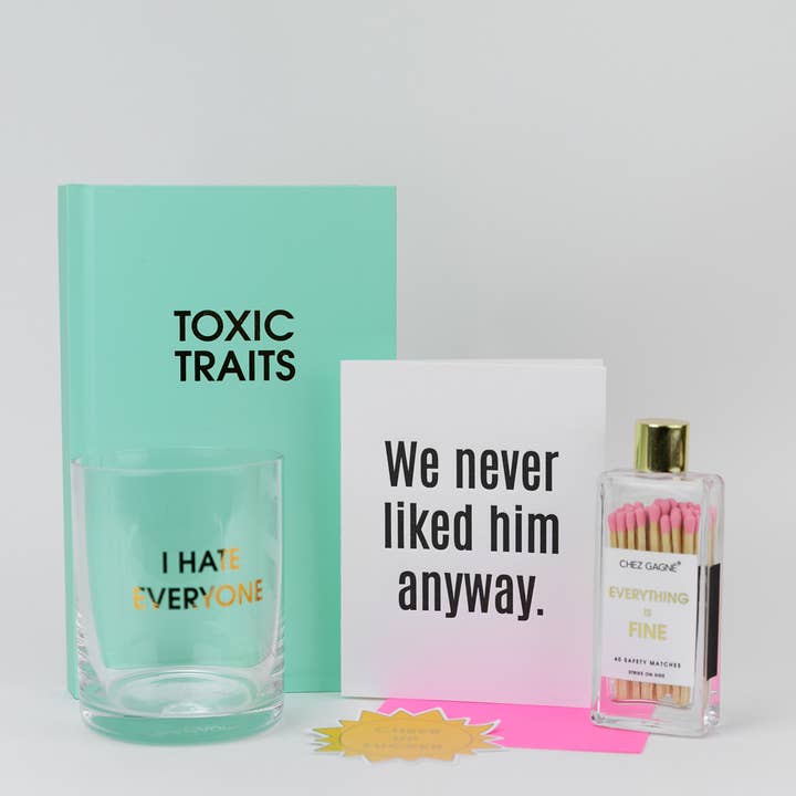 Chez Gagné – Großhandel Grußkarten für den Alltag – Wir mochten ihn sowieso nie - Trennung | Scheidung - Lustige Karte3