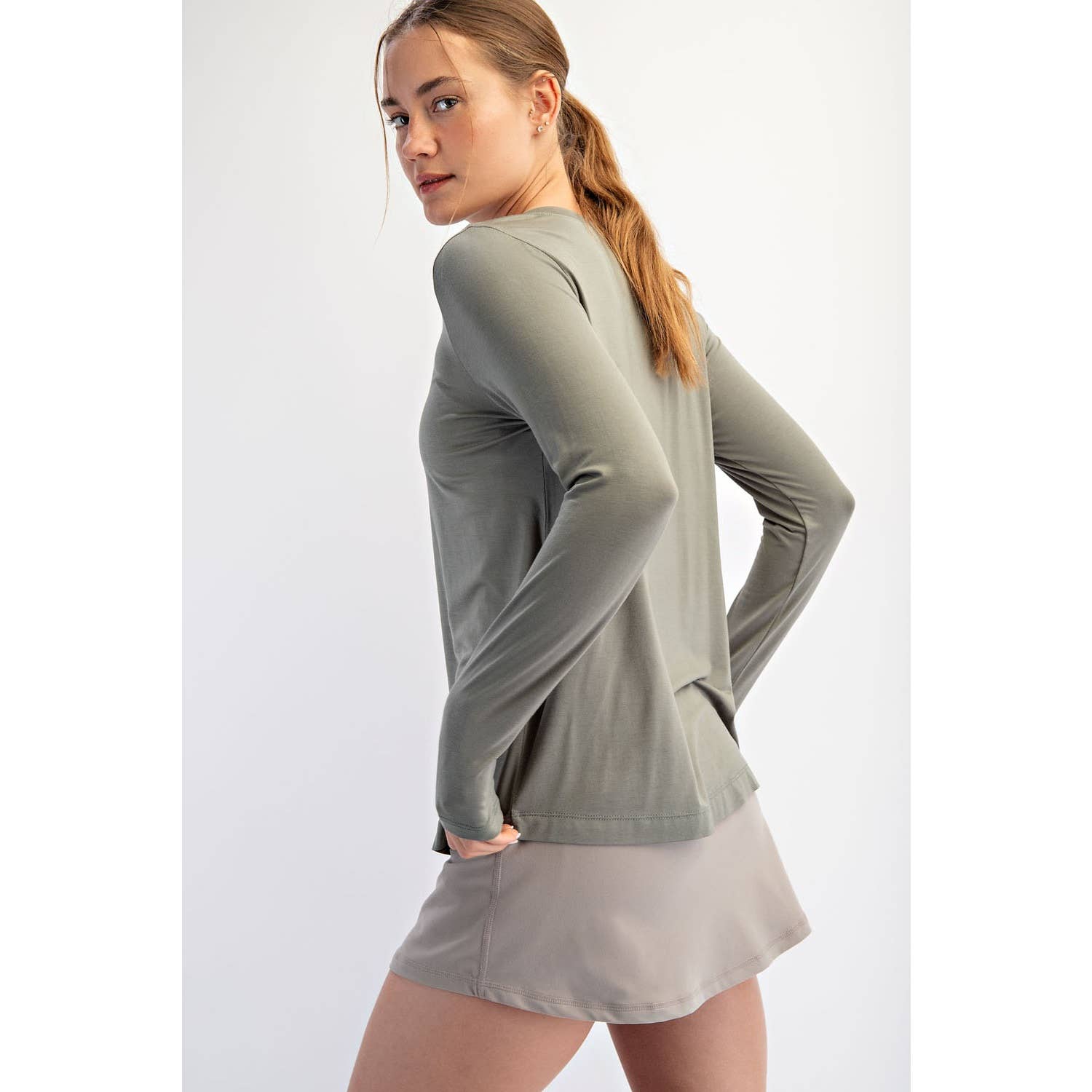 Rae Mode - Wholesale Lounge Top - Women's - VISCOSE MODAL LONG SLEEVE TOP17