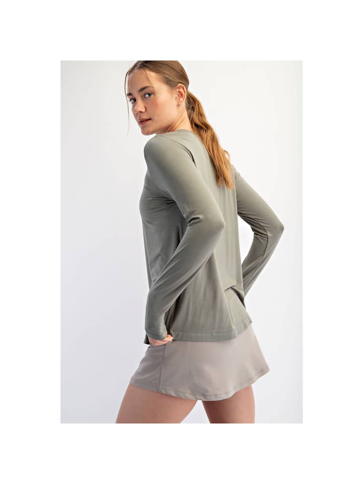 Rae Mode - Wholesale Lounge Top - Women's - VISCOSE MODAL LONG SLEEVE TOP17