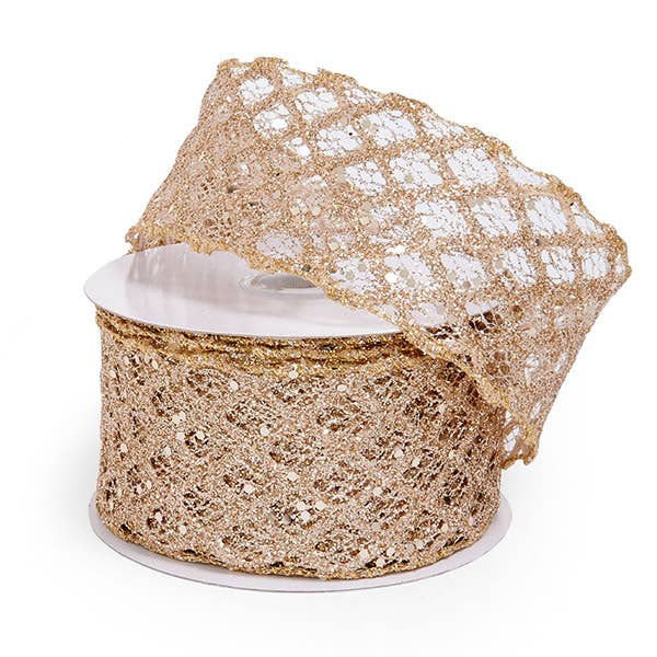 Nashville Wraps - Wholesale Ribbon - Gift Wrapping - Wired Glittered Ribbon1