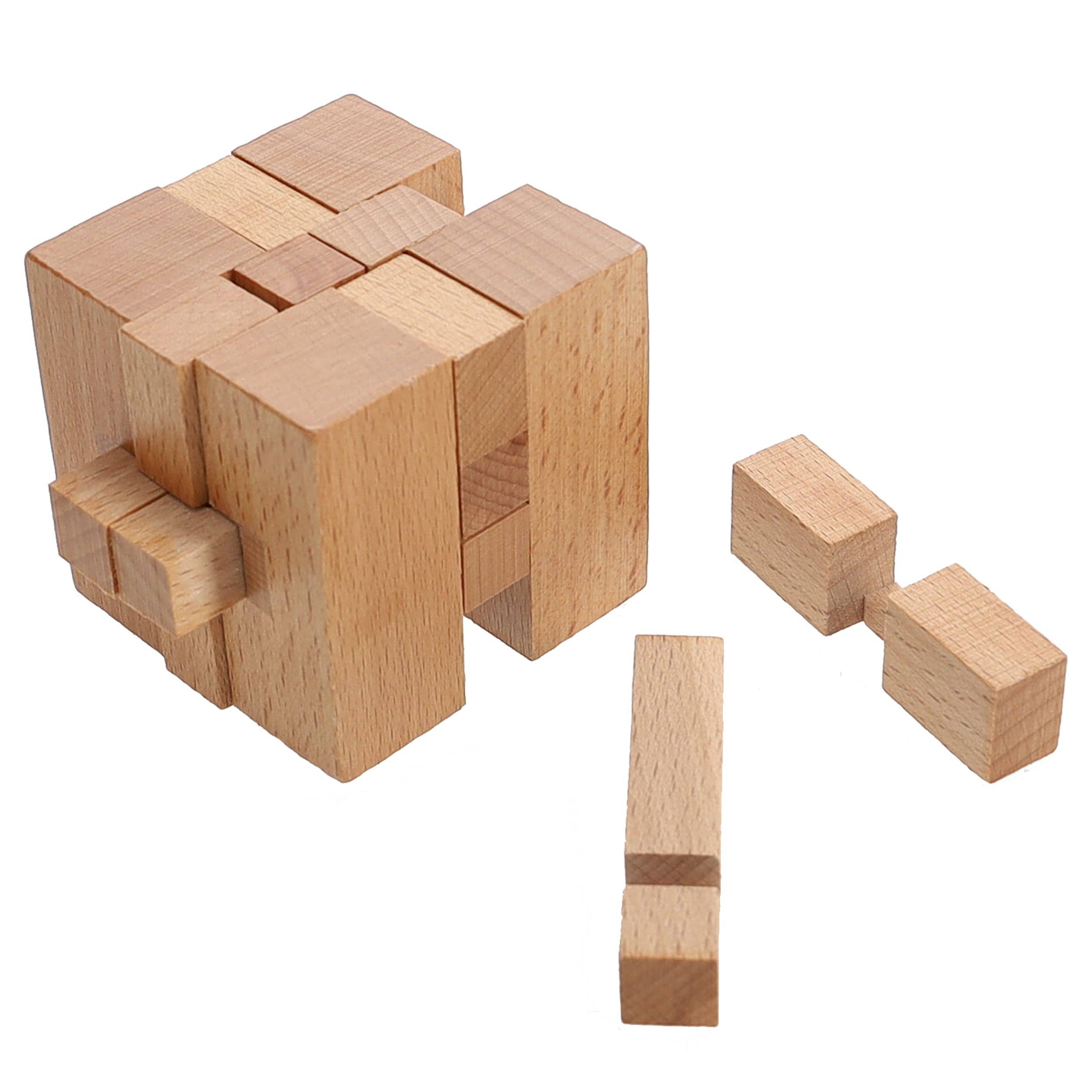 Wood Expressions - Wholesale Puzzle - Adult - Solid Wood 3D Cube Puzzle4