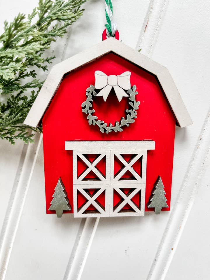 Weihnachtsstall DIY Ornament Kreativset für den Großhandel von Country Roads Rustic Decor