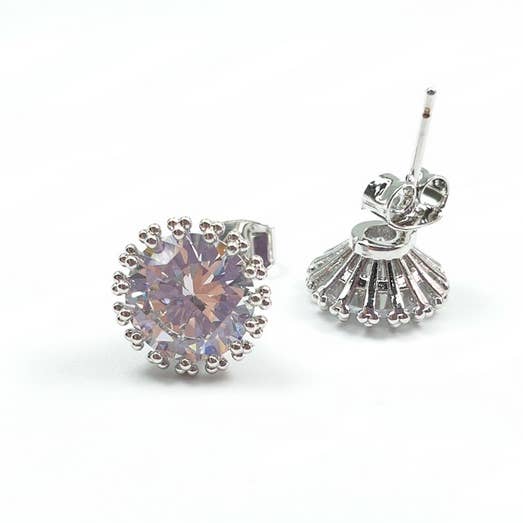 AZ0054 11mm Large crystal earnings (Pierced) for wholesale by FH2