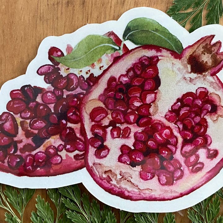 Alice LeFae - Vente Autocollant - Autocollant en forme de grenade | symbolisme de Perséphone et Hadès2