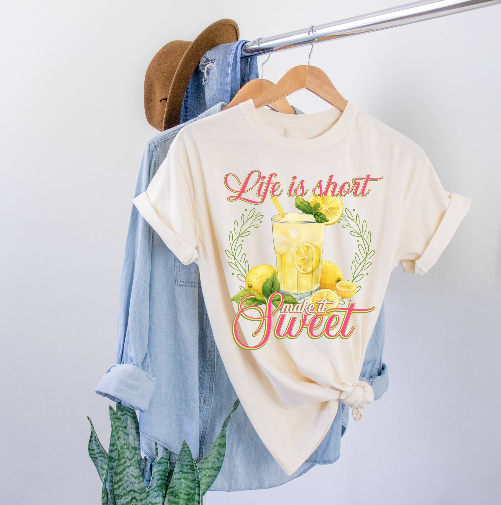 Naturel La vie est courte, rends-la douce en vente sur Faire0