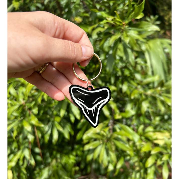 Shark Tooth Keychain for wholesale by Vitamin Sea Clothing