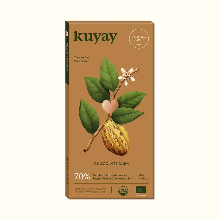 Chocolat péruvien 70 % pour la vente par Peruvian Portal PDX