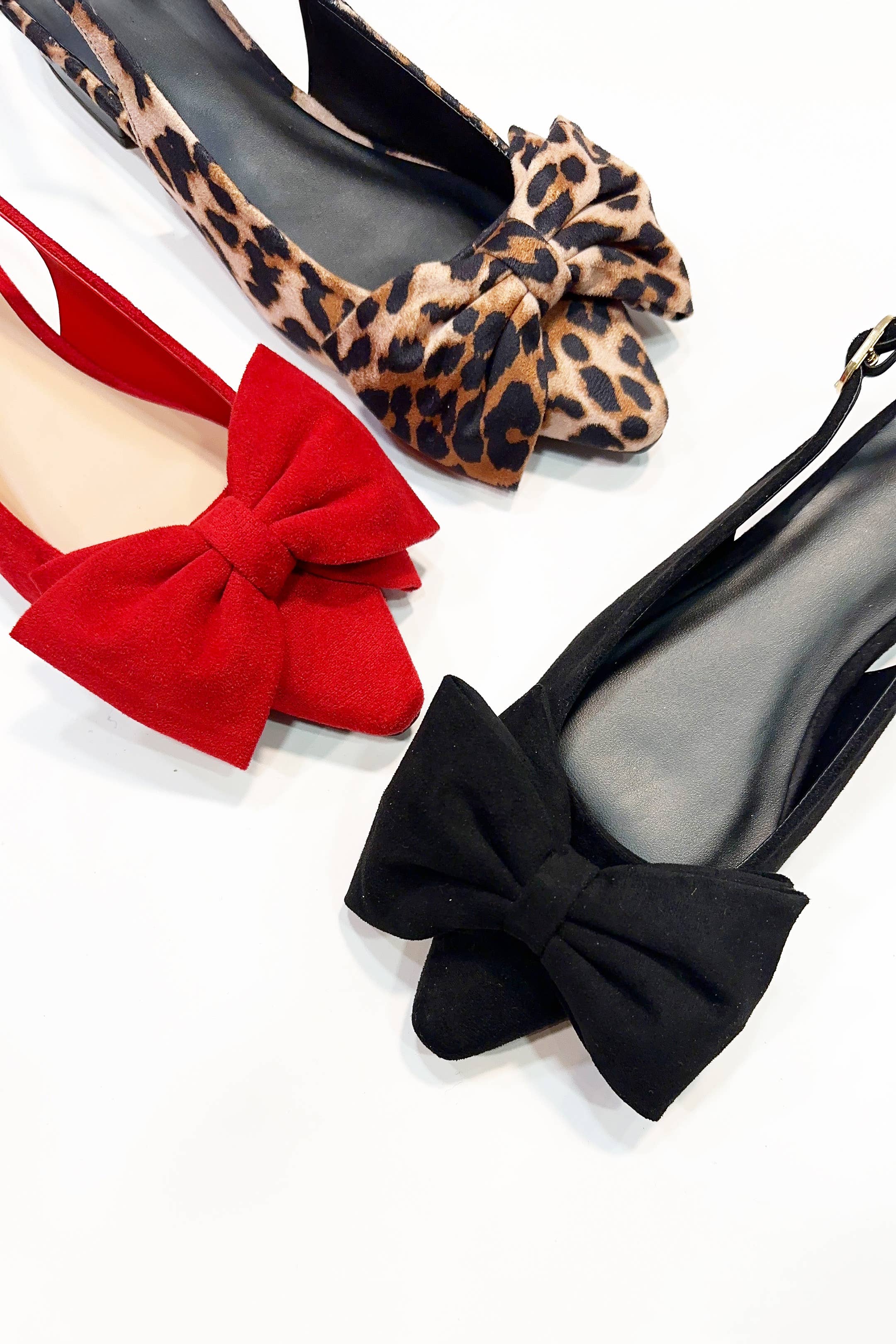 CCOCCI - Wholesale Flats - Women's - VISOR-09 BIG BOW POINTED-TOE SLINGBACK FLATS0