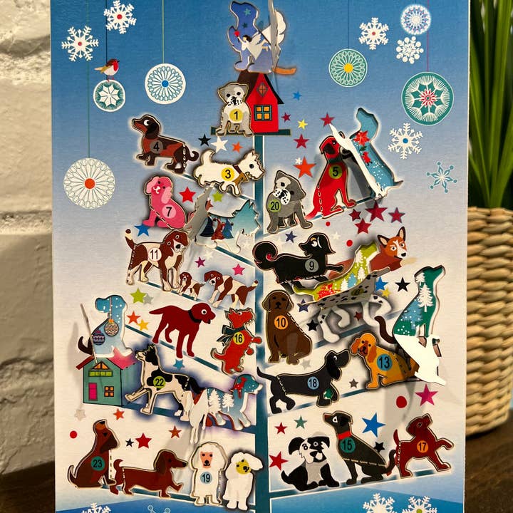 Shadywood Designs - Wholesale Advent Calendar - Advent Dog Calendar laser cut card 8x6
