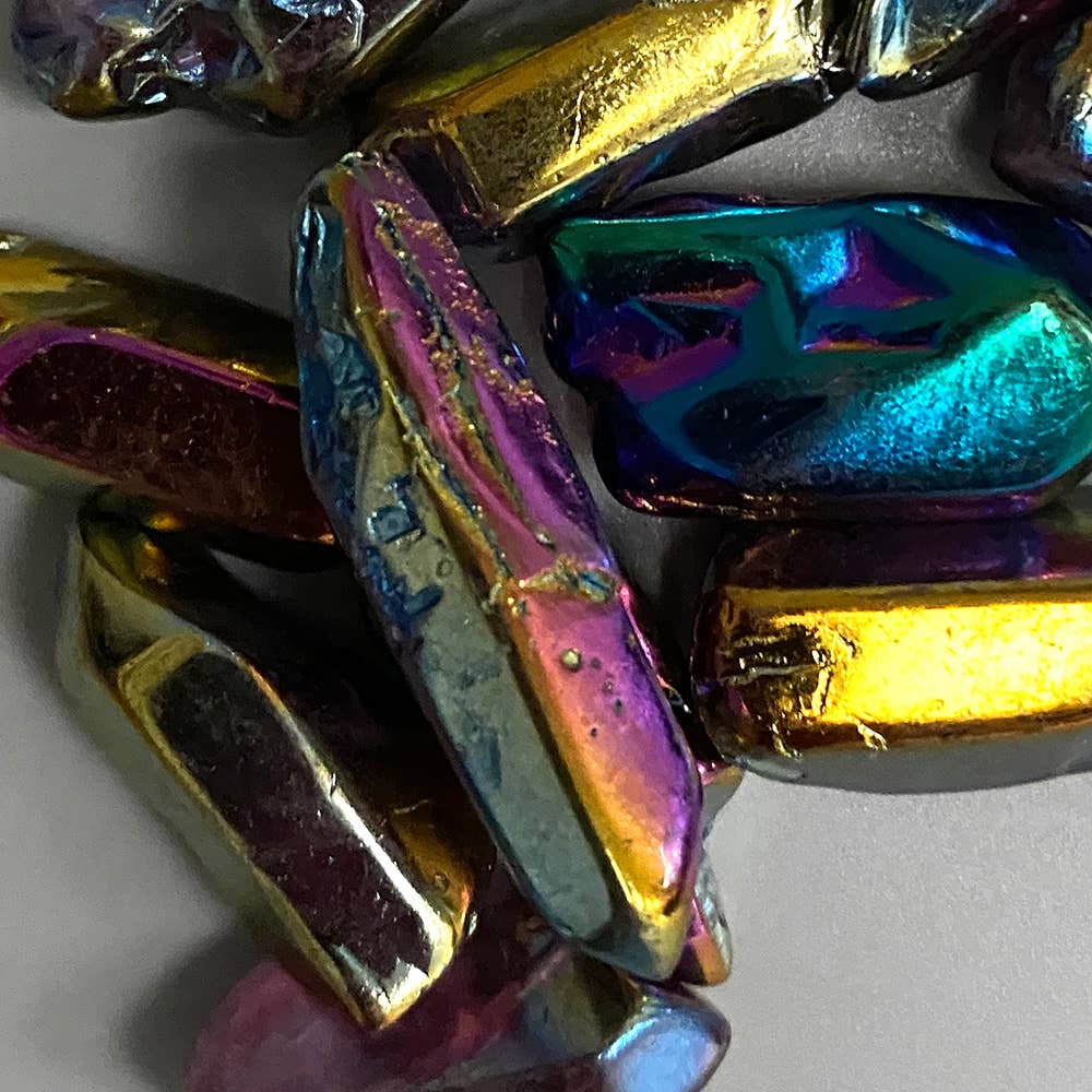 VIE – wholesale Spiritual stone/crystal – Electroplated Quartz Points, 2-3cm, Single13