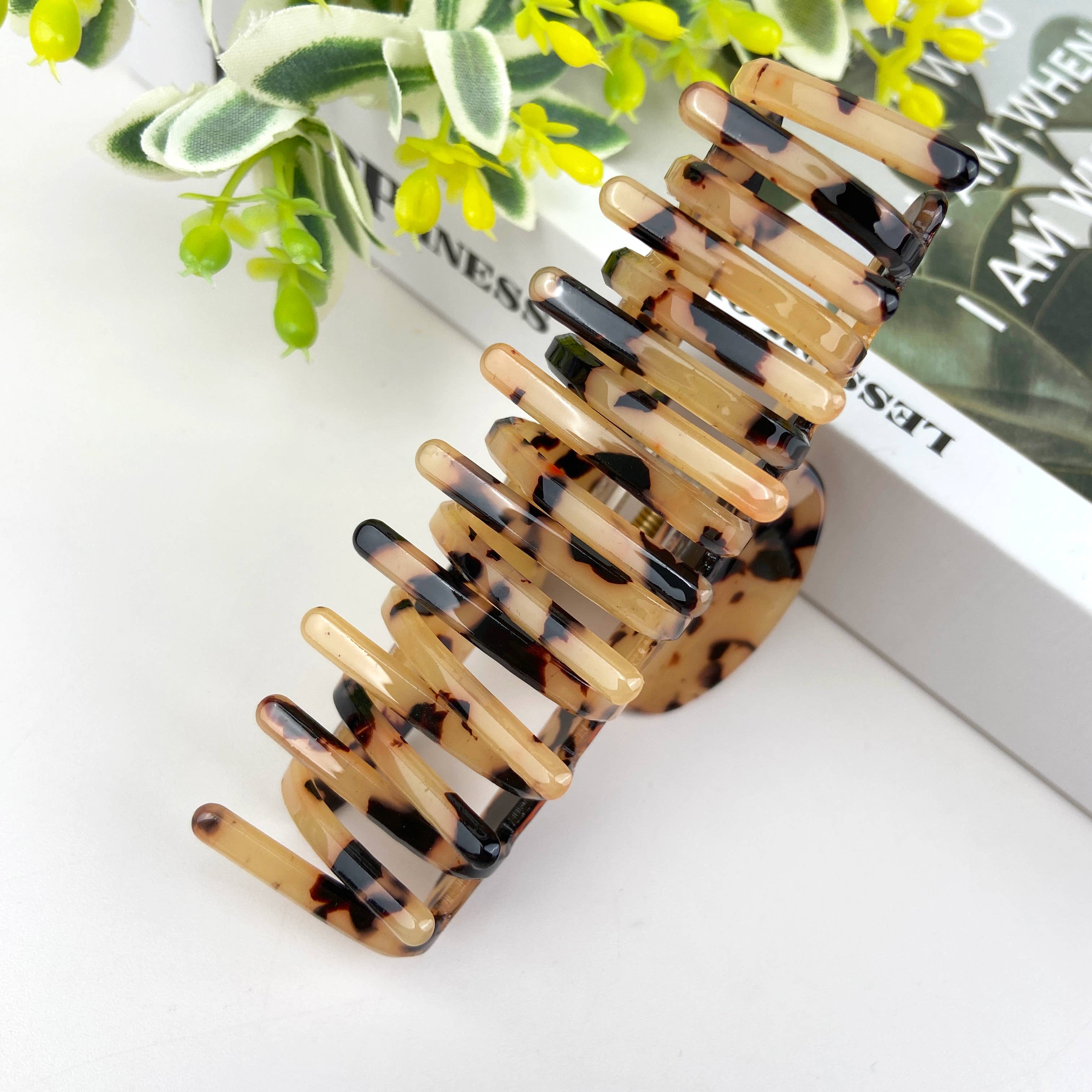 mildstyles – Clips para cabelo - Mulher por atacado – Crush Chita Pele Garra Clip6