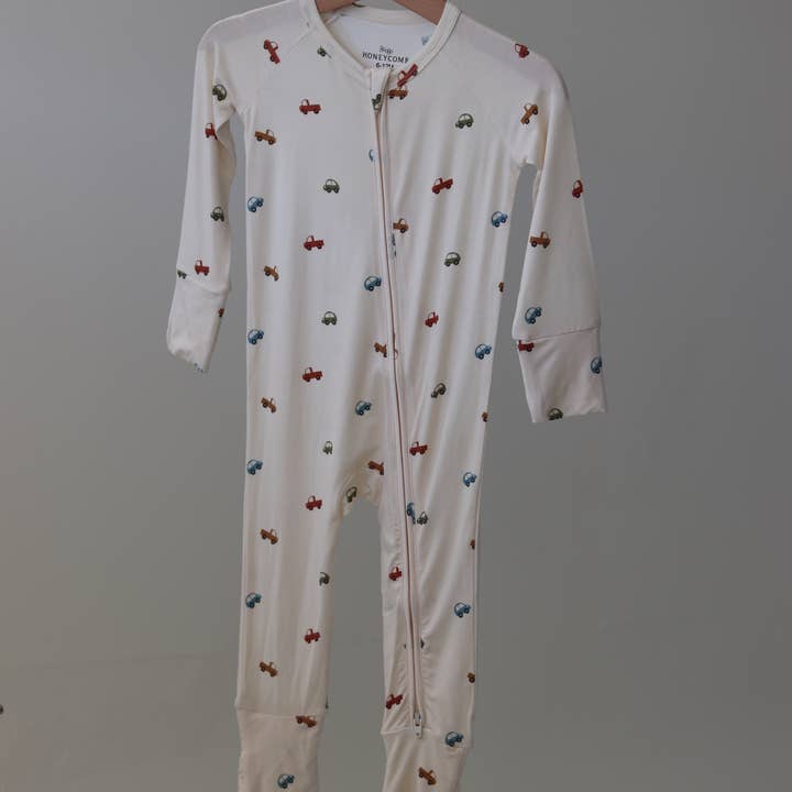 Honeycomb Goods - Vendita all'ingrosso Pigiamino - Neonati - Pigiama con cerniera auto + camion6