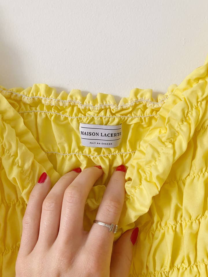 Rubis Pastel - Wholesale Dress - Kids - Lemon yellow Babydoll dress
