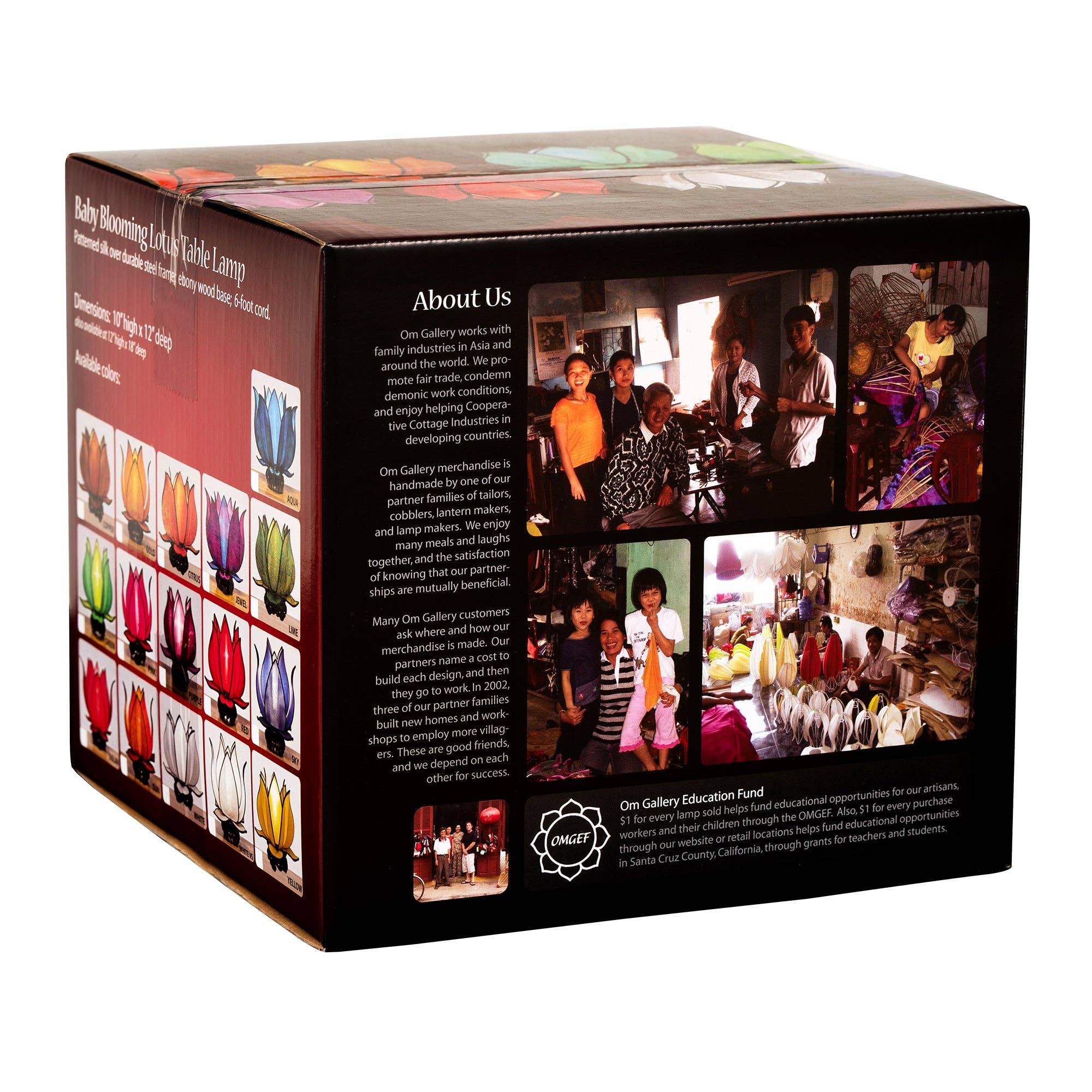 Om Gallery - Vente Lampes d'appoint/de bureau - Lampe Lotus Épanouie pour Bébé - Aqua1