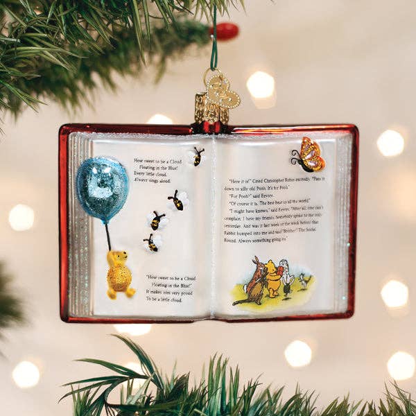 Winnie-the-Pooh Book Ornament for wholesale by Old World Christmas
