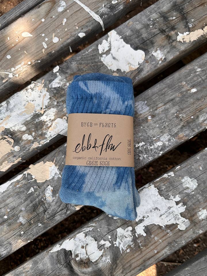 Ebb & Flow - Wholesale Socks – Unisex - Organic Cotton, Plant-Dyed Crew Socks, Unisex3