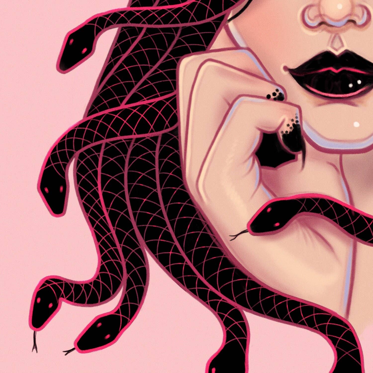 Wendy Stephens Art – wholesale Art print – Medusa Art Print1