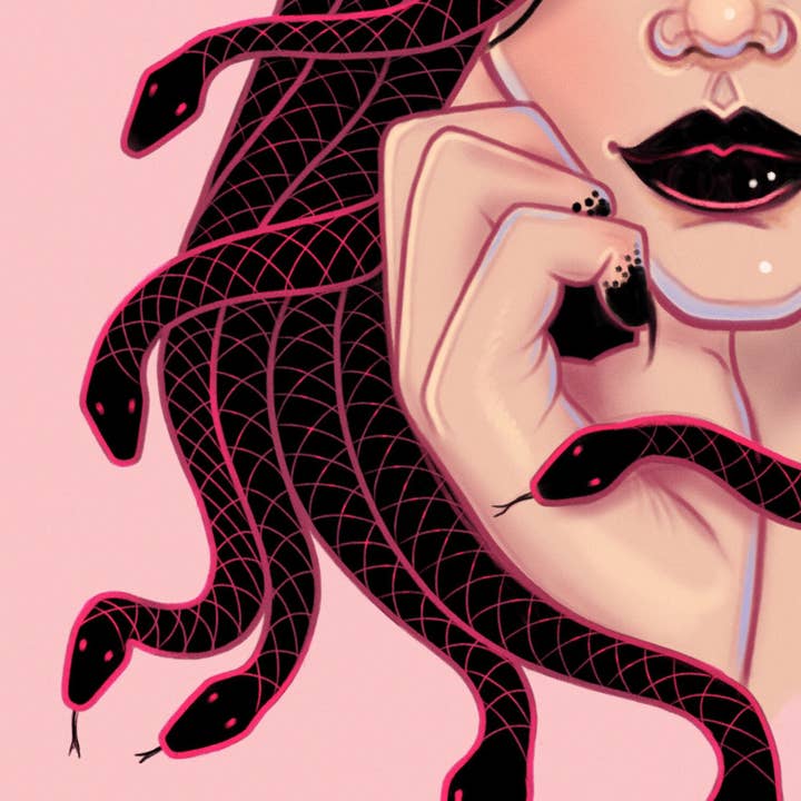 Wendy Stephens Art – wholesale Art print – Medusa Art Print1