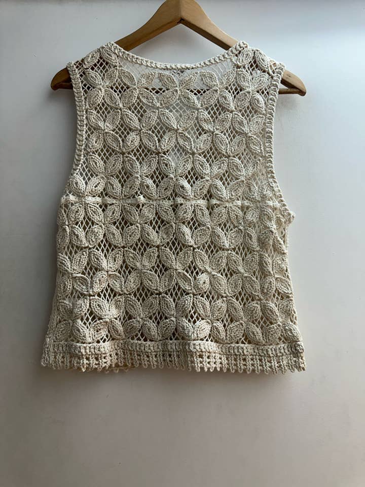 LORIANE - Wholesale Outerwear Vest - Women's - 7104 Bohemian cotton vest3