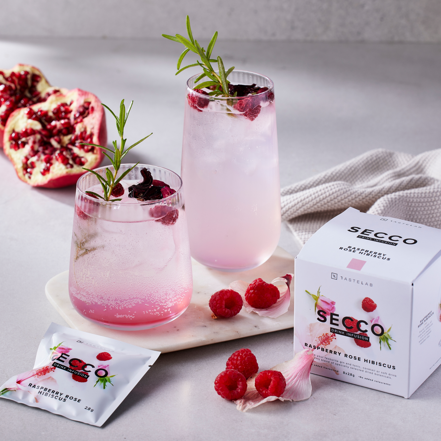 Secco Drink Infusion - Wholesale Cocktail Mix/Syrup - Raspberry Rose Hibiscus8