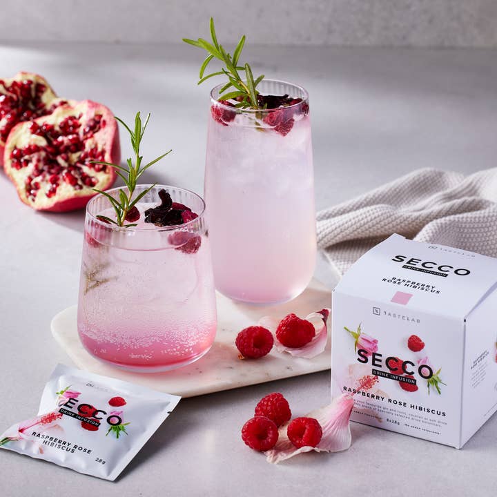 Secco Drink Infusion - Wholesale Cocktail Mix/Syrup - Raspberry Rose Hibiscus8