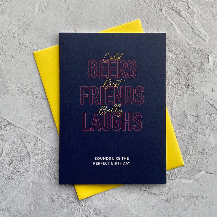 Beer Friends & Belly Laughs voor wholesale door Heyyy Ltd