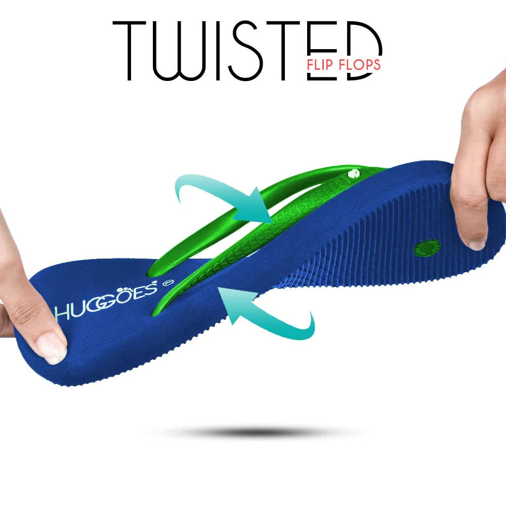 Huggoes Fashion LLC – wholesale Flip Flops – Women’s – Huggoes - Marine Women's Natural Rubber Flip-Flops1